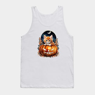 Halloween Kitten Tank Top